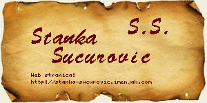Stanka Šućurović vizit kartica